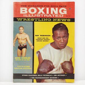 Boxing Illustrated Wrestling News Magazine Vintage May 1959 Sugar Ray Robinson